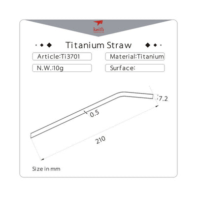 Keith Titanium Drinking Straw