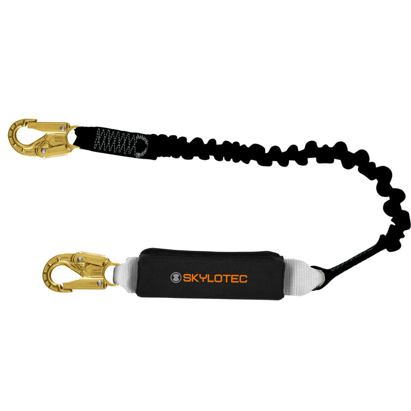 Skylotec BFD Flex Single Elasticised Lanyard with Snap Hooks 2m