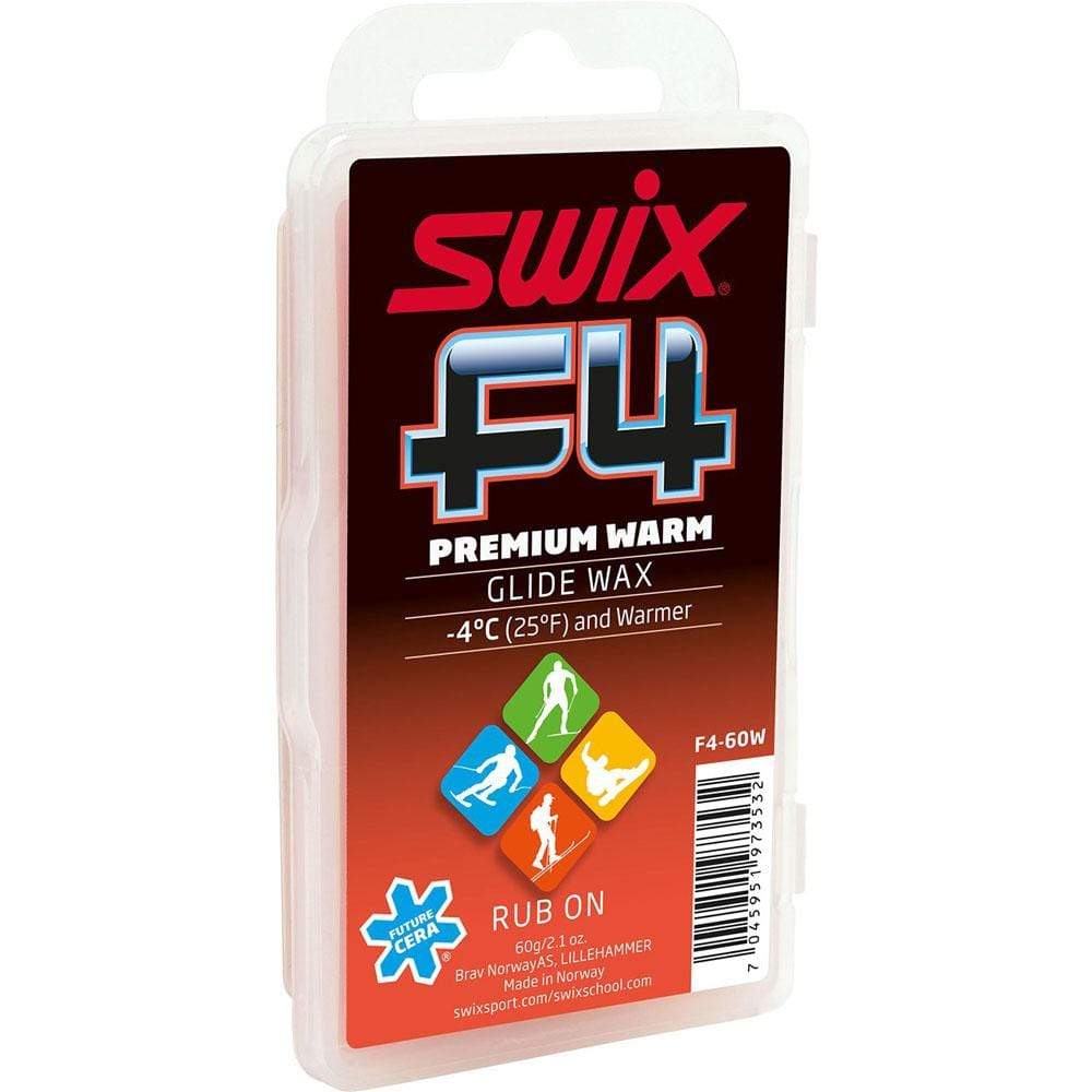 Swix F4 Fluoro Free Glide Wax 60g w Cork